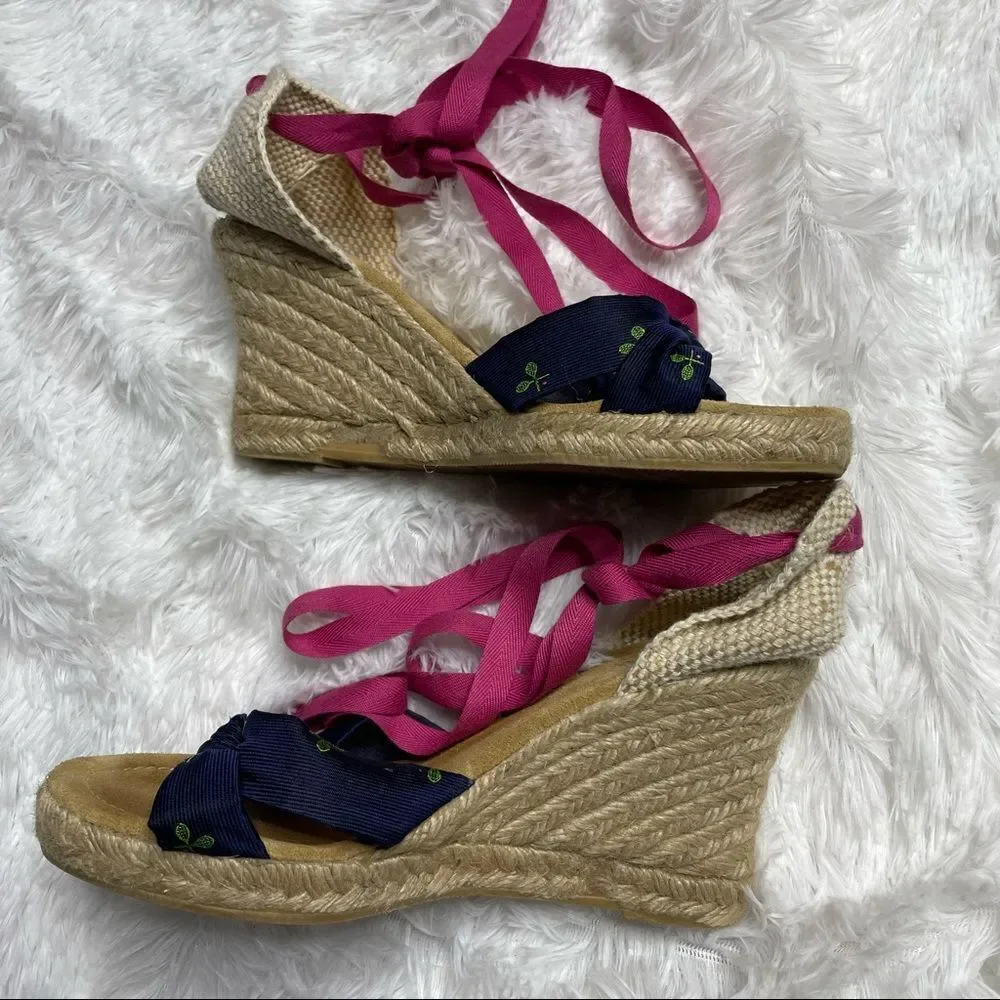 J Crew lace up espadrilles size 7